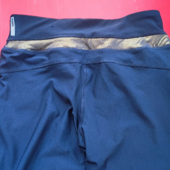 RBX leggings black with gold design women's size M - Picture 4 of 7